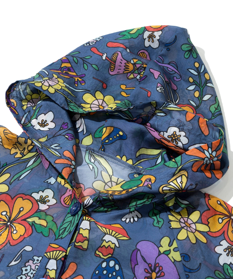 go slow caravan(ゴースローキャラバン) |虫よけハッピーフラワーシースルーパーカージャケット (WOMENS)