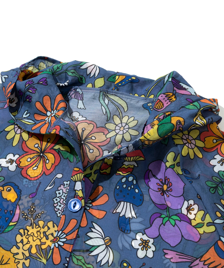 go slow caravan(ゴースローキャラバン) |虫よけハッピーフラワーシースルーパーカージャケット (WOMENS)