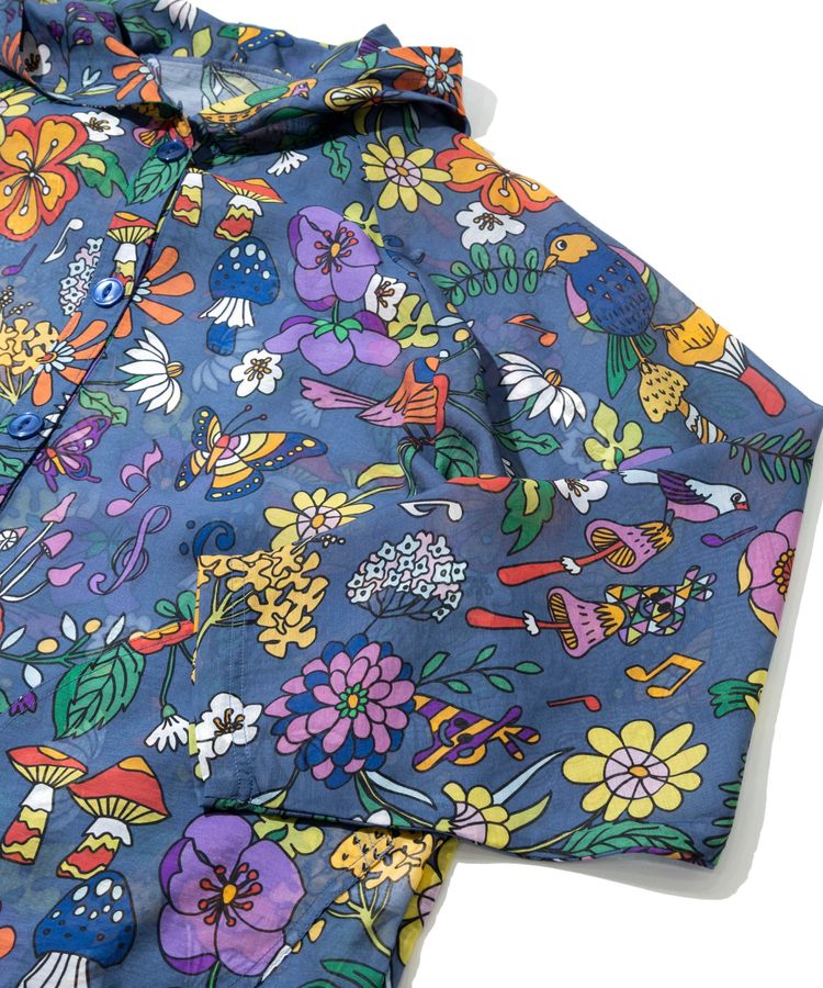 go slow caravan(ゴースローキャラバン) |虫よけハッピーフラワーシースルーパーカージャケット (WOMENS)