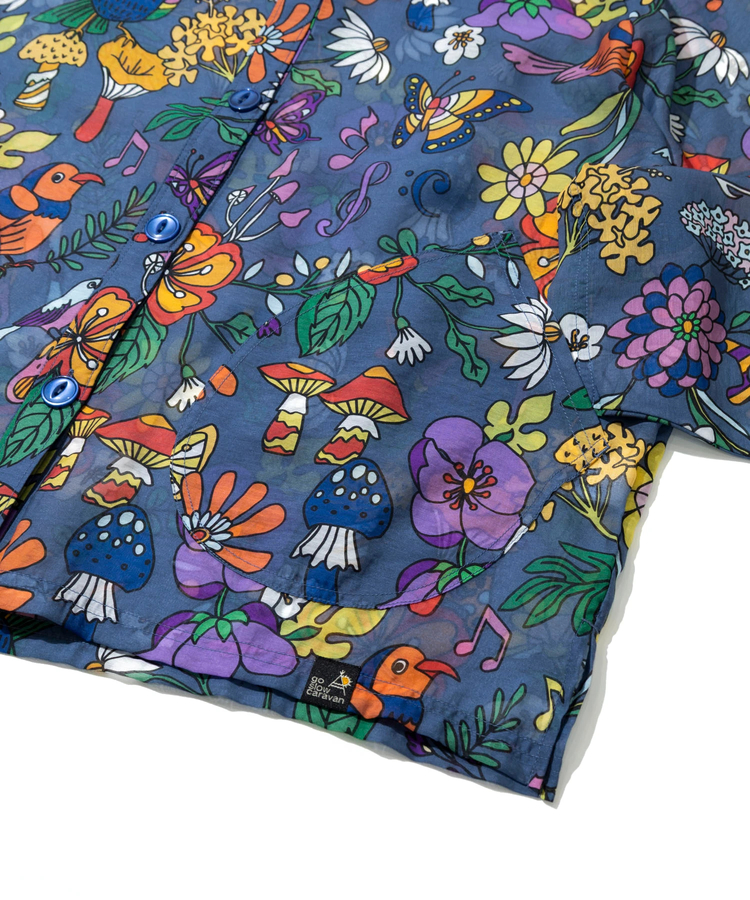 go slow caravan(ゴースローキャラバン) |虫よけハッピーフラワーシースルーパーカージャケット (WOMENS)