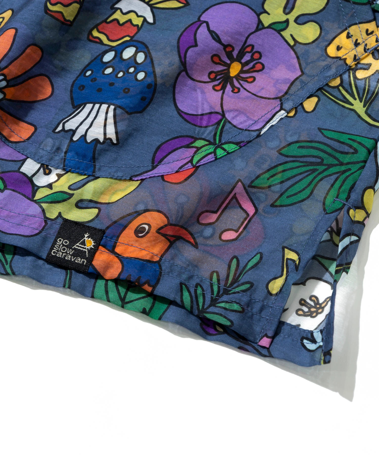 go slow caravan(ゴースローキャラバン) |虫よけハッピーフラワーシースルーパーカージャケット (WOMENS)