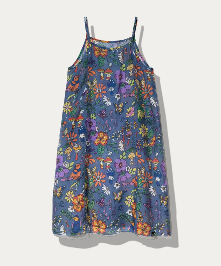 go slow caravan(ゴースローキャラバン) |虫よけハッピーフラワーシースルーキャミワンピース (WOMENS)