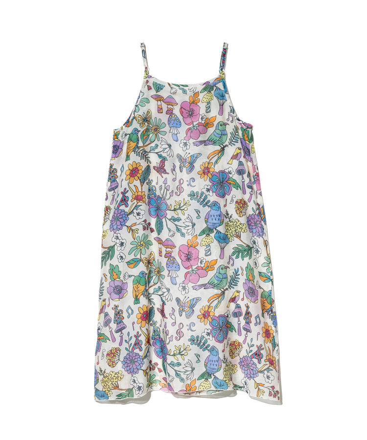 go slow caravan(ゴースローキャラバン) |虫よけハッピーフラワーシースルーキャミワンピース (WOMENS)