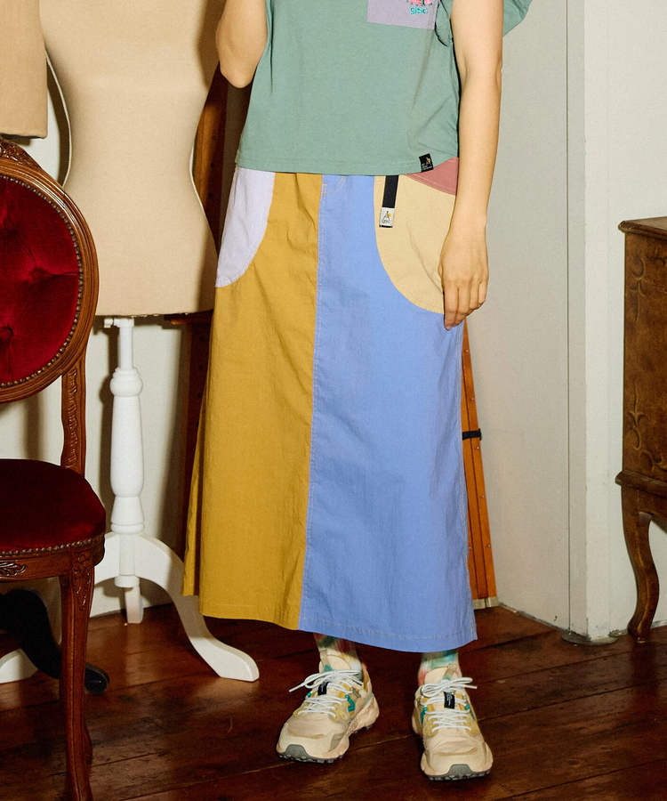 go slow caravan(ゴースローキャラバン) |N/Cストレッチクレイジー脇ポケスカート (WOMENS)