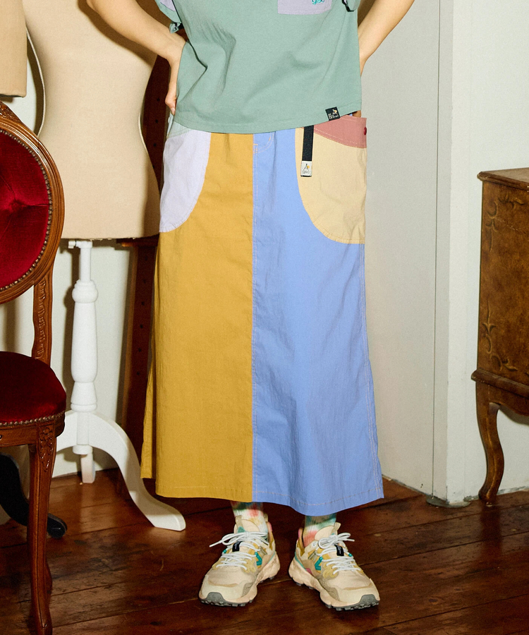 go slow caravan(ゴースローキャラバン) |N/Cストレッチクレイジー脇ポケスカート (WOMENS)