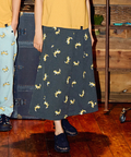 go slow caravan(ゴースローキャラバン) |ブッチャー総柄プリントスカート (WOMENS)