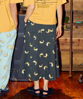 go slow caravan(ゴースローキャラバン) |ブッチャー総柄プリントスカート (WOMENS)
