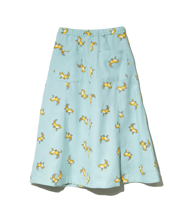 go slow caravan(ゴースローキャラバン) |ブッチャー総柄プリントスカート (WOMENS)
