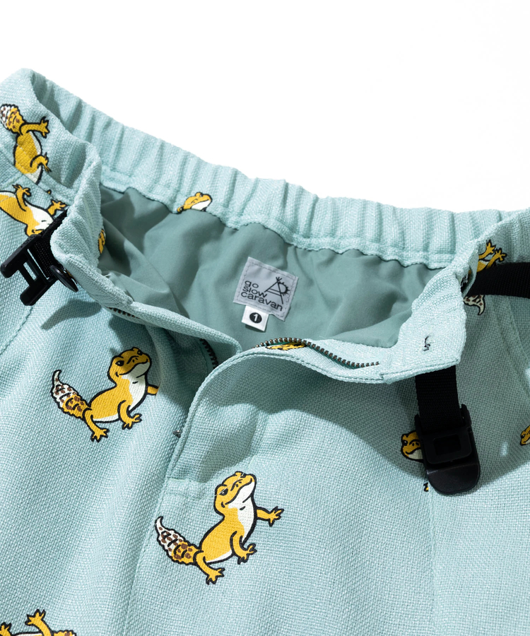 go slow caravan(ゴースローキャラバン) |ブッチャー総柄プリントスカート (WOMENS)