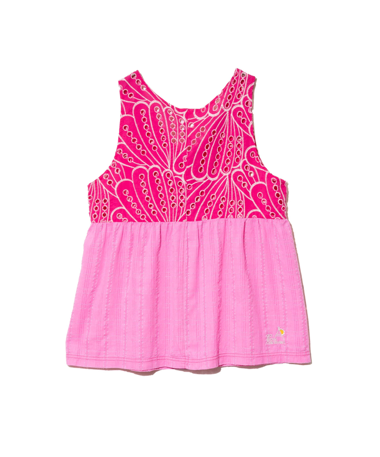 go slow caravan(ゴースローキャラバン) |カットワークコットン ノースリーブブラウス (WOMENS)