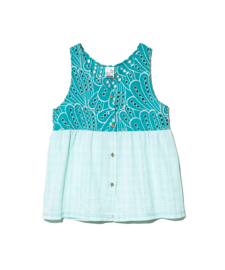 go slow caravan(ゴースローキャラバン) |カットワークコットン ノースリーブブラウス (WOMENS)