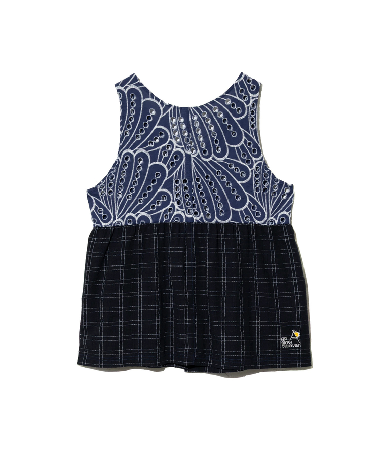 go slow caravan(ゴースローキャラバン) |カットワークコットン ノースリーブブラウス (WOMENS)