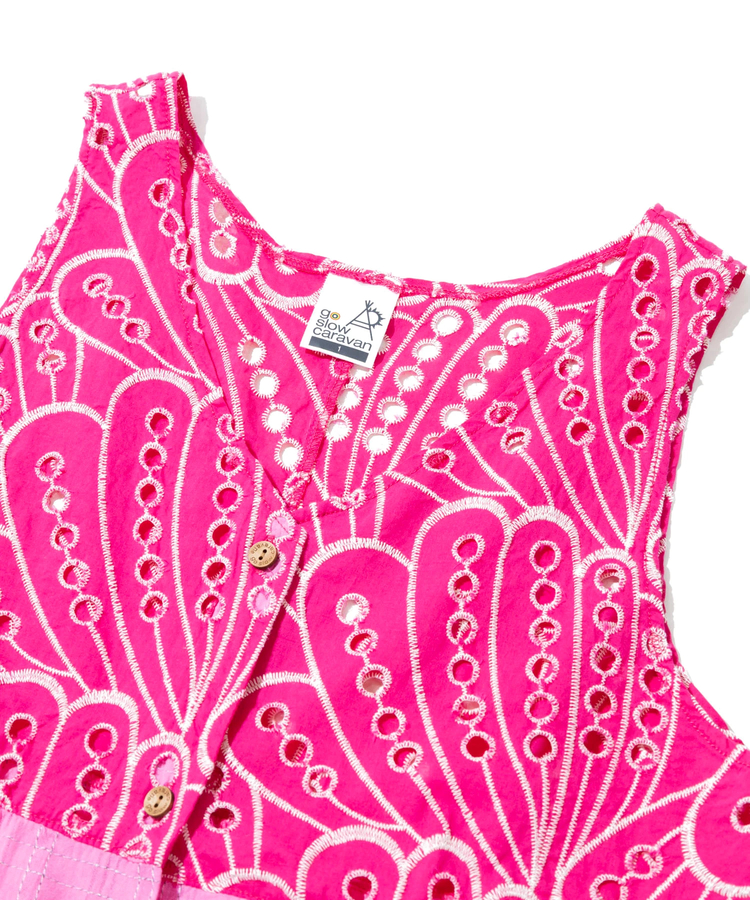 go slow caravan(ゴースローキャラバン) |カットワークコットン ノースリーブブラウス (WOMENS)