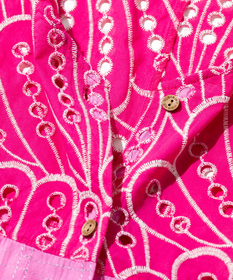 go slow caravan(ゴースローキャラバン) |カットワークコットン ノースリーブブラウス (WOMENS)