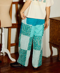 go slow caravan(ゴースローキャラバン) |カットワークコットン パッチワークパンツ (WOMENS)