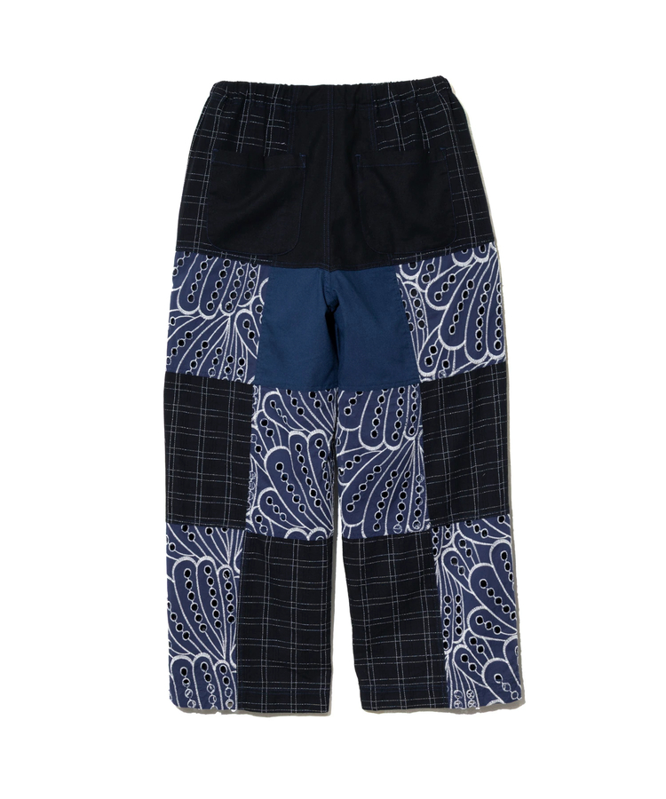 go slow caravan(ゴースローキャラバン) |カットワークコットン パッチワークパンツ (WOMENS)