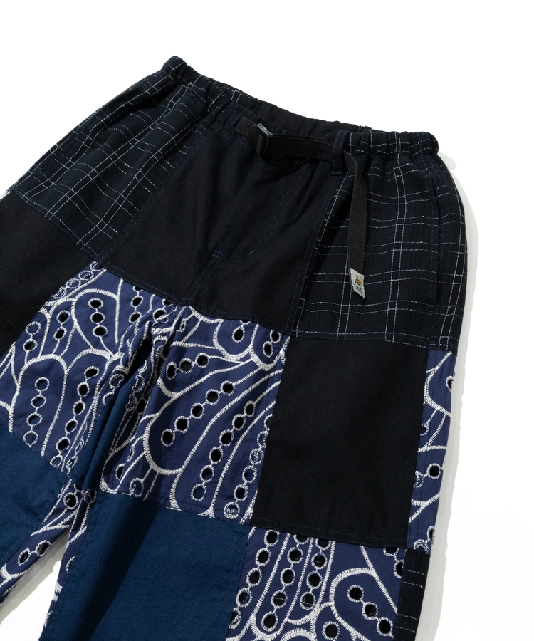 go slow caravan(ゴースローキャラバン) |カットワークコットン パッチワークパンツ (WOMENS)