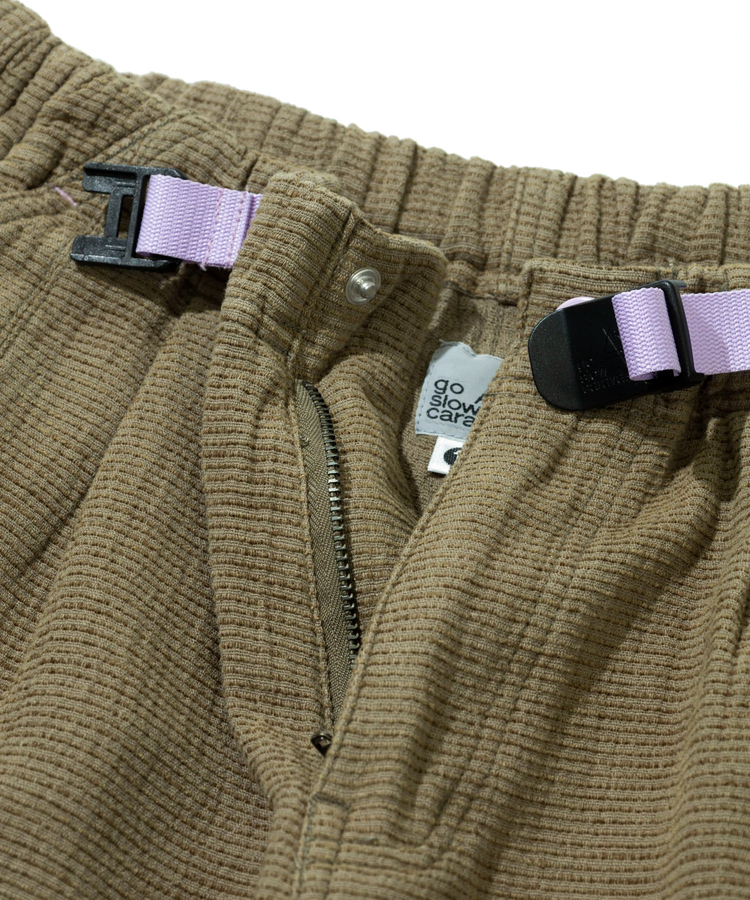 go slow caravan(ゴースローキャラバン) |C/L/R カラーステッチサイドポケットハーフパンツ (WOMENS)