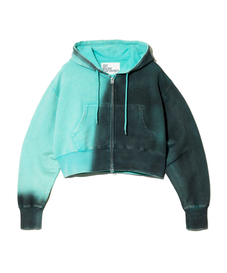 go slow caravan(ゴースローキャラバン) |UNIQUEインレイG/D 2TONEスプレーカラー ZIPショートフ (WOMENS)