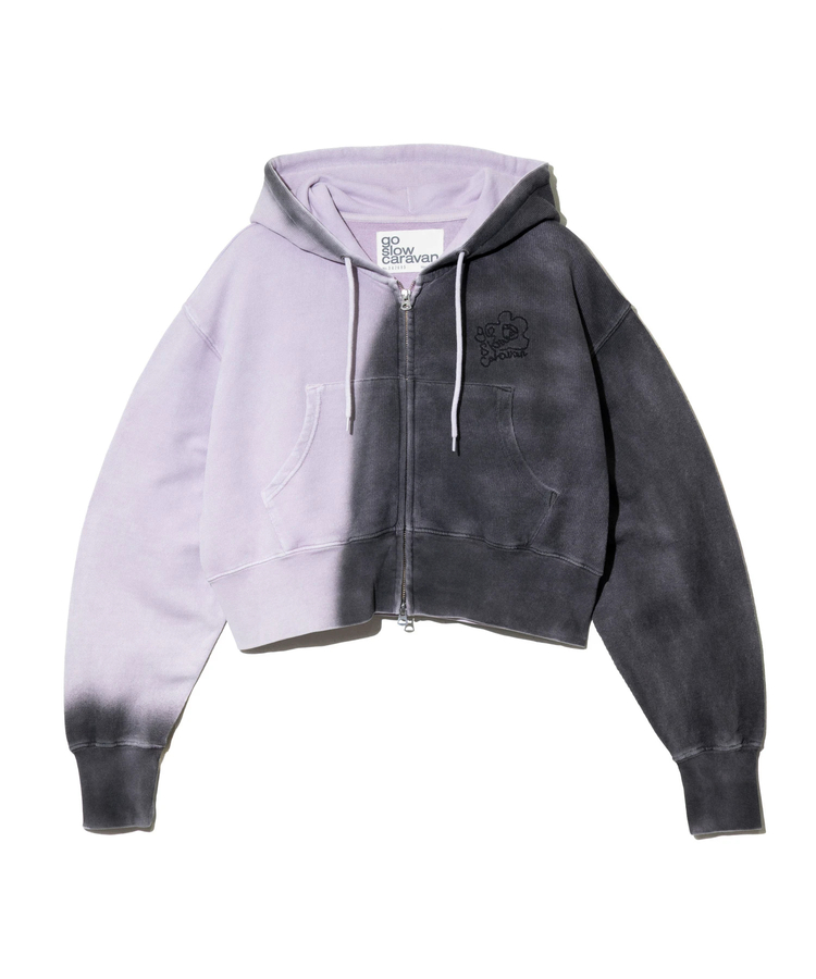 go slow caravan(ゴースローキャラバン) |UNIQUEインレイG/D 2TONEスプレーカラー ZIPショートフ (WOMENS)