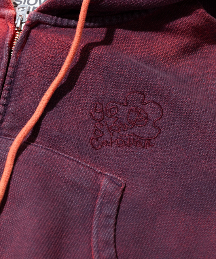 go slow caravan(ゴースローキャラバン) |UNIQUEインレイG/D 2TONEスプレーカラー ZIPショートフ (WOMENS)