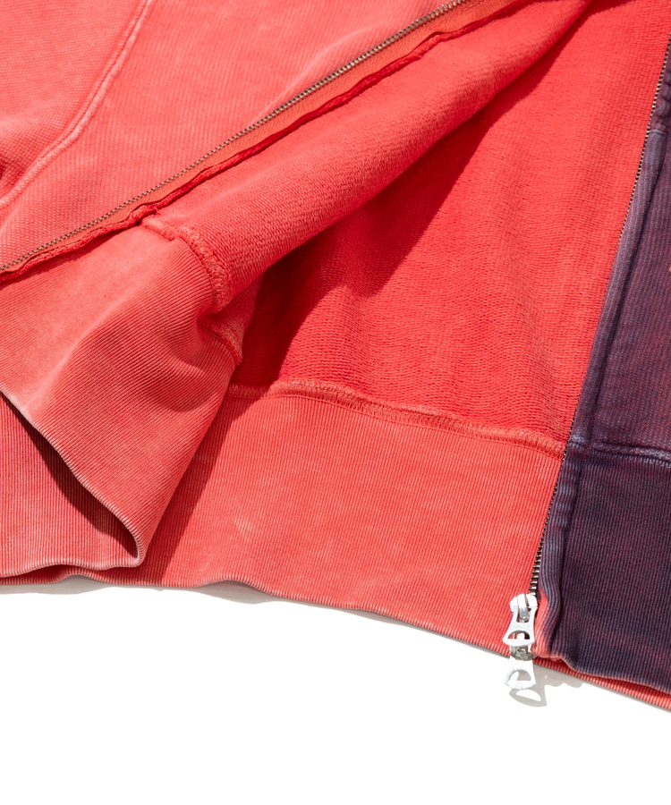 go slow caravan(ゴースローキャラバン) |UNIQUEインレイG/D 2TONEスプレーカラー ZIPショートフ (WOMENS)