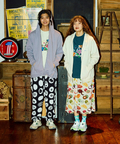go slow caravan(ゴースローキャラバン) |ストレッチサッカー総柄スカート (WOMENS)