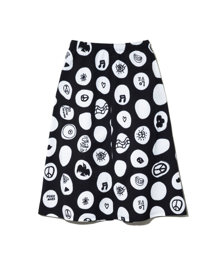 go slow caravan(ゴースローキャラバン) |ストレッチサッカー総柄スカート (WOMENS)