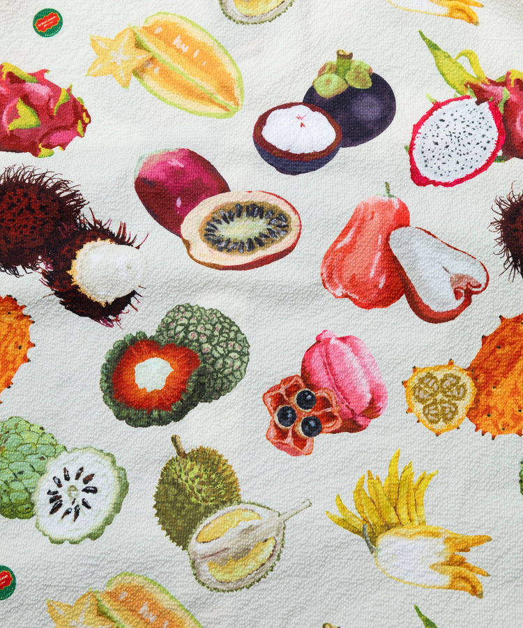 go slow caravan(ゴースローキャラバン) |ストレッチサッカー総柄スカート (WOMENS)