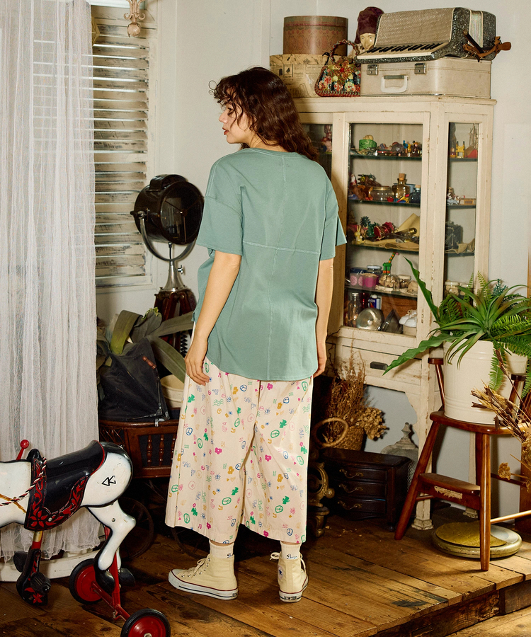 go slow caravan(ゴースローキャラバン) |USA/C ラウンドヘムTEE (WOMENS)