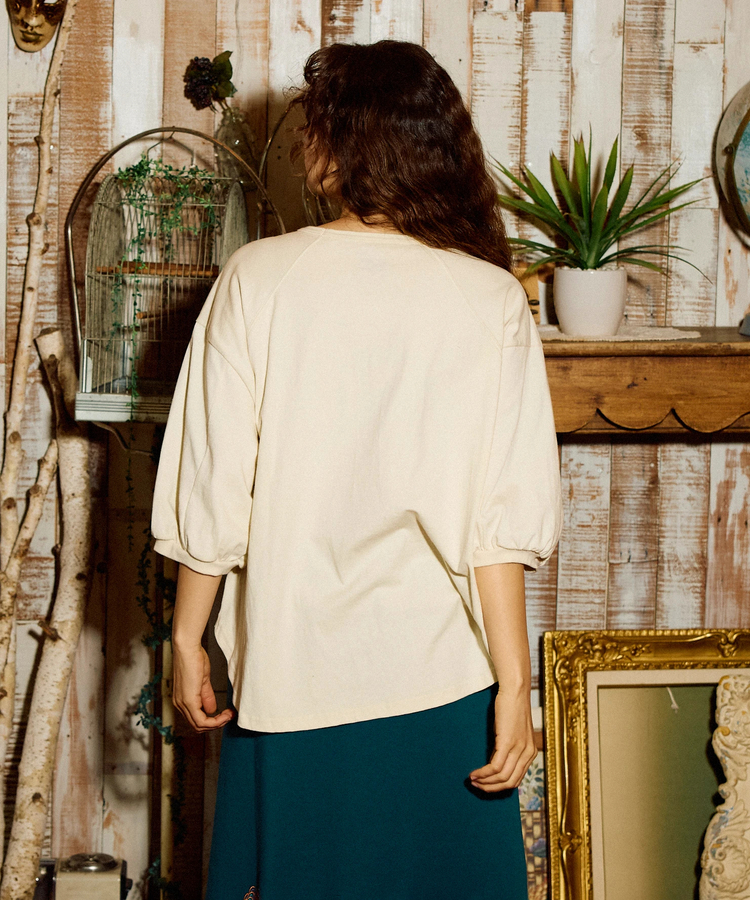 go slow caravan(ゴースローキャラバン) |USA/C ラグランセットインプルオーバーTEE (WOMENS)