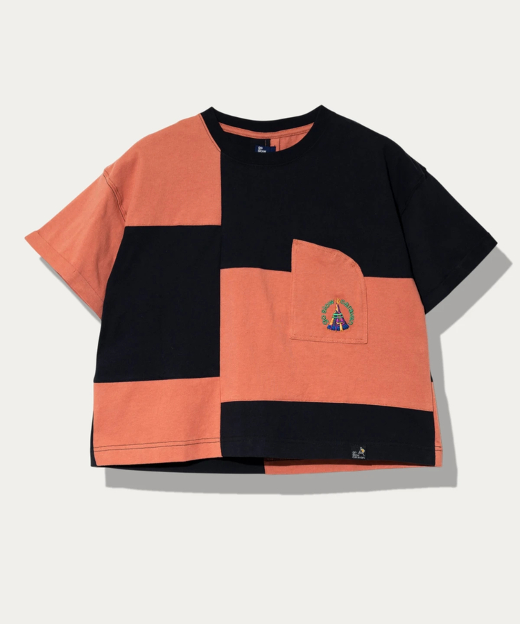 go slow caravan(ゴースローキャラバン) |USA/C 切替ミドルラウンドポケTEE (WOMENS)