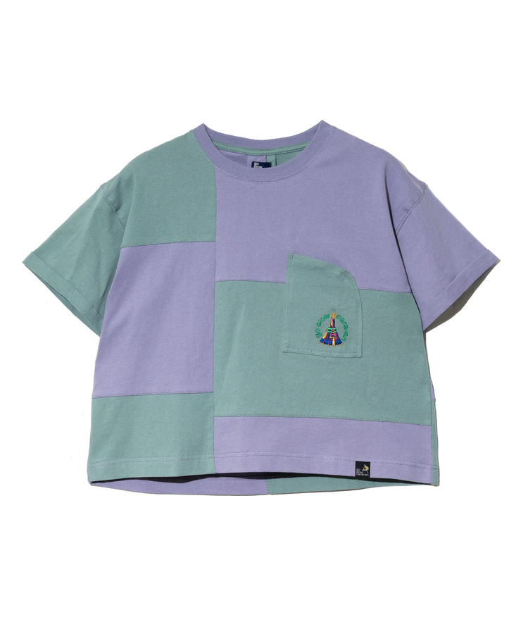go slow caravan(ゴースローキャラバン) |USA/C 切替ミドルラウンドポケTEE (WOMENS)
