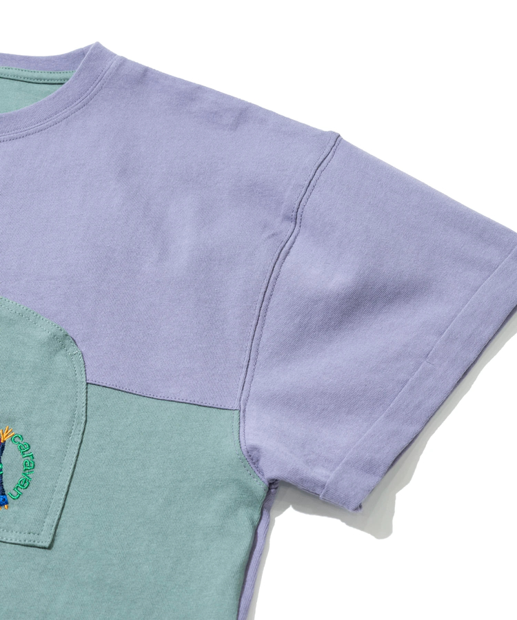 go slow caravan(ゴースローキャラバン) |USA/C 切替ミドルラウンドポケTEE (WOMENS)