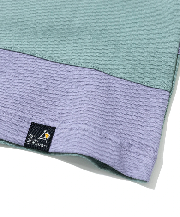 go slow caravan(ゴースローキャラバン) |USA/C 切替ミドルラウンドポケTEE (WOMENS)