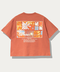 go slow caravan(ゴースローキャラバン) |USA/C スクエアLOGOバックプリントミドルTEE (WOMENS)