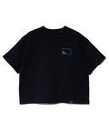 go slow caravan(ゴースローキャラバン) |USA/C スクエアLOGOバックプリントミドルTEE (WOMENS)