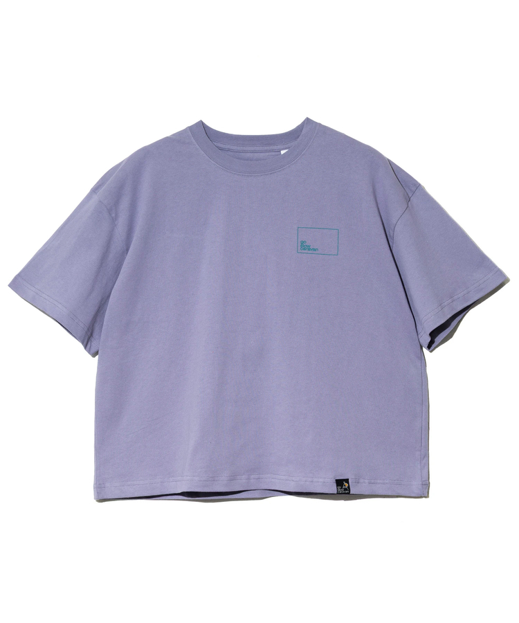 go slow caravan(ゴースローキャラバン) |USA/C スクエアLOGOバックプリントミドルTEE (WOMENS)