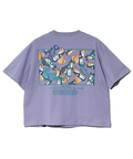 go slow caravan(ゴースローキャラバン) |USA/C スクエアLOGOバックプリントミドルTEE (WOMENS)