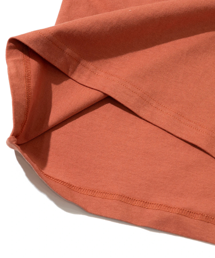 go slow caravan(ゴースローキャラバン) |USA/C スクエアLOGOバックプリントミドルTEE (WOMENS)