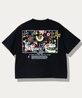 go slow caravan(ゴースローキャラバン) |USA/C スクエアLOGOバックプリントミドルTEE (WOMENS)