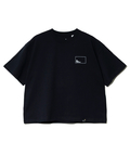 go slow caravan(ゴースローキャラバン) |USA/C スクエアLOGOバックプリントミドルTEE (WOMENS)