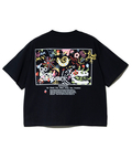 go slow caravan(ゴースローキャラバン) |USA/C スクエアLOGOバックプリントミドルTEE (WOMENS)