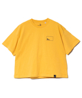 go slow caravan(ゴースローキャラバン) |USA/C スクエアLOGOバックプリントミドルTEE (WOMENS)