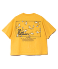 go slow caravan(ゴースローキャラバン) |USA/C スクエアLOGOバックプリントミドルTEE (WOMENS)