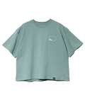 go slow caravan(ゴースローキャラバン) |USA/C スクエアLOGOバックプリントミドルTEE (WOMENS)