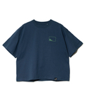 go slow caravan(ゴースローキャラバン) |USA/C スクエアLOGOバックプリントミドルTEE (WOMENS)