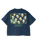 go slow caravan(ゴースローキャラバン) |USA/C スクエアLOGOバックプリントミドルTEE (WOMENS)