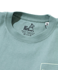 go slow caravan(ゴースローキャラバン) |USA/C スクエアLOGOバックプリントミドルTEE (WOMENS)