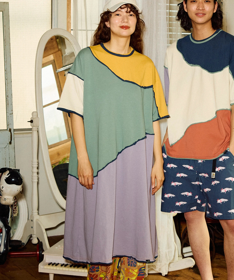 go slow caravan(ゴースローキャラバン) |USA/C CRAZY歪みワンピース (WOMENS)